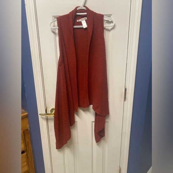 Maurices Sweater Vest, Women's Size Large, Burnt Orange - Picture 1 of 7